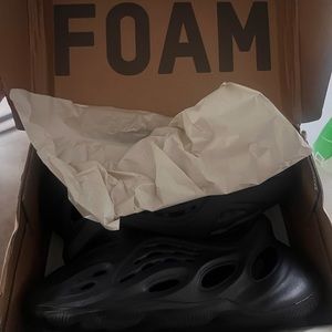 Black Yeezy adidas foam runners
